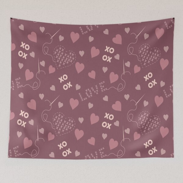 Item preview, Tiny Love Hearts Valentine's Pattern designed and sold by HappyLifeCreate.