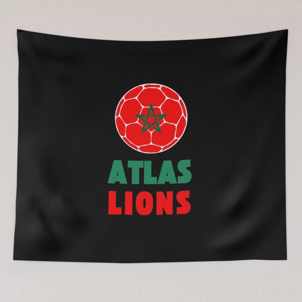 Item preview, Atlas Lions Africa Morocco vs Portugal Football Hakim Ziyech Yassine Bounou England France Croatia Argentina Netherlands designed and sold by EpsilonEridani.