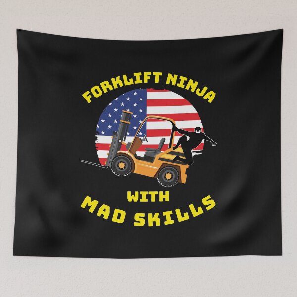 Item preview, Forklift Ninja With Mad Skills GY designed and sold by TeamsterLife.