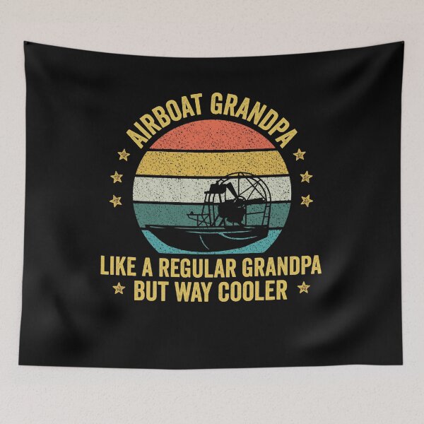 Item preview, airboat grandpa Great gift for airboating lovers - Airboat owner  designed and sold by QUEEN-WIVER.