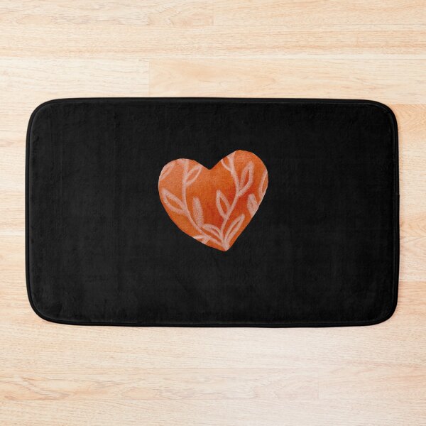Item preview, Light red textured heart watercolor hand drawn black designed and sold by Yana Mustafina | Boho Soulful Designs.