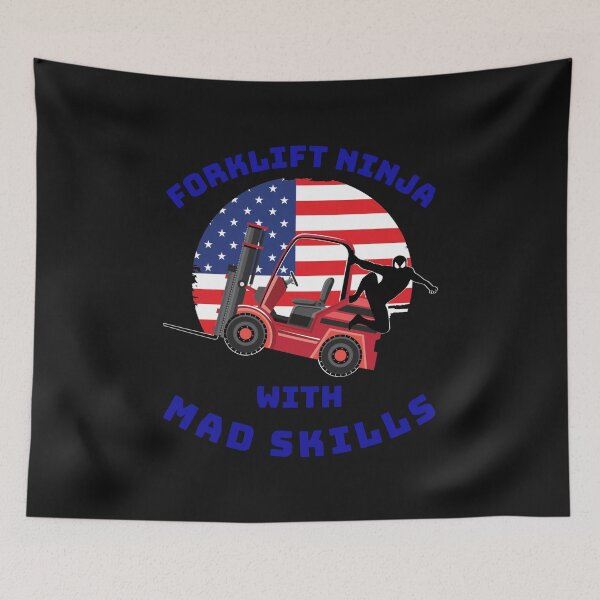 Item preview, Forklift Ninja With Mad Skills RB designed and sold by TeamsterLife.