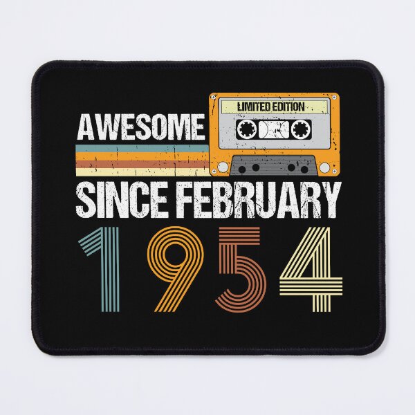 Item preview, Awesome Since February 1954 | 69th Birthday Gifts | 69 Years Old Gifts designed and sold by AMINE  ★★★★★.