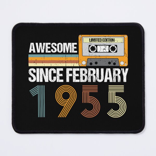 Item preview, Awesome Since February 1955 | 68th Birthday Gifts | 68 Years Old Gifts designed and sold by AMINE  ★★★★★.