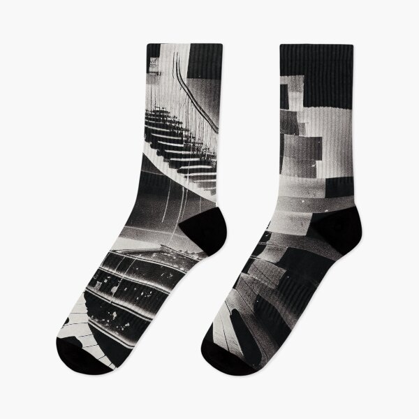 Item preview, Take A walk on the piano side, Abstract infinite staircase art print designed and sold by Beholder Images.