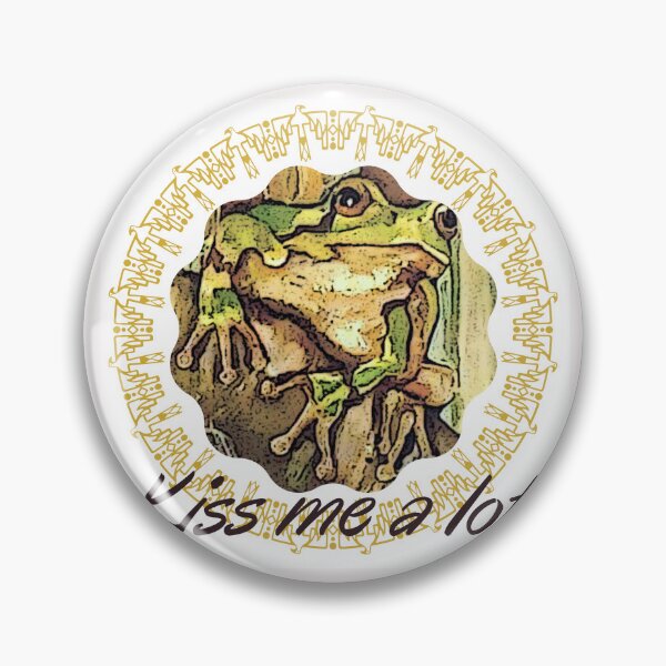 Item preview, kissing frog designed and sold by RomyRosati.