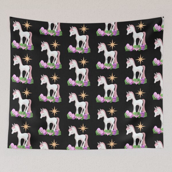 Item preview, Cute Norwegian Fjord Horse sleeping on Christmas Ornaments and a Star designed and sold by cuteunicornshop.