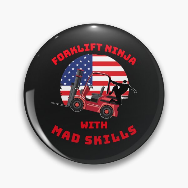 Item preview, Forklift Ninja With Mad Skills RR designed and sold by TeamsterLife.