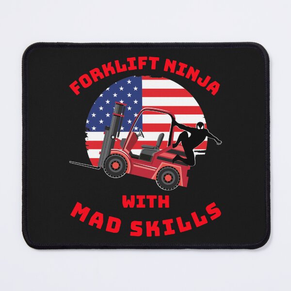 Item preview, Forklift Ninja With Mad Skills RR designed and sold by TeamsterLife.