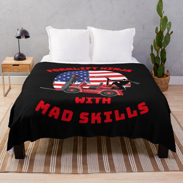 Item preview, Forklift Ninja With Mad Skills RR designed and sold by TeamsterLife.