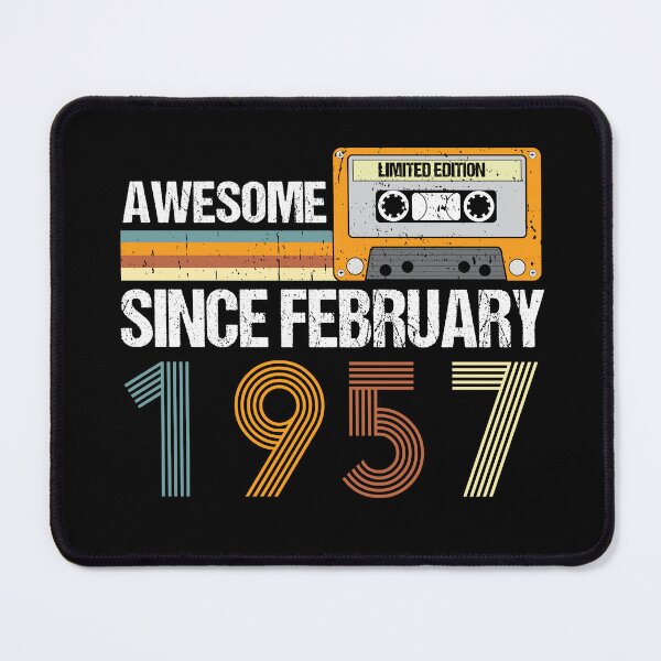 Item preview, Awesome Since February 1957 | 66th Birthday Gifts | 66 Years Old Gifts designed and sold by AMINE  ★★★★★.