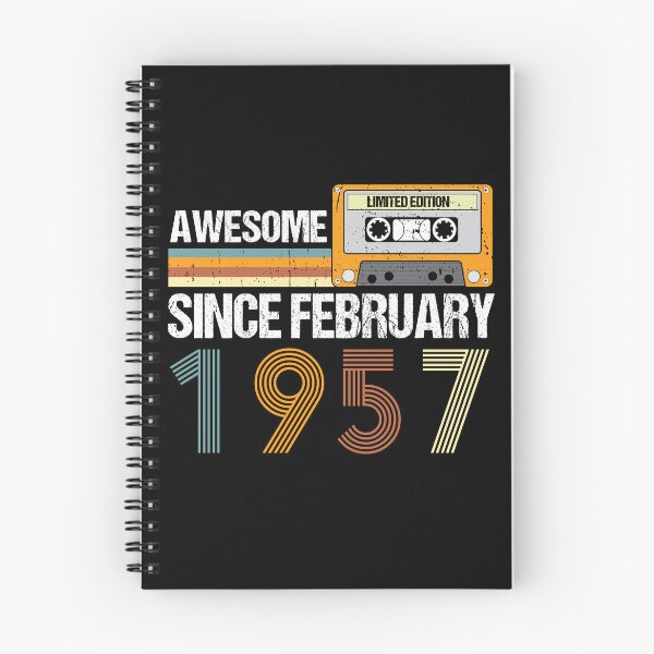 Item preview, Awesome Since February 1957 | 66th Birthday Gifts | 66 Years Old Gifts designed and sold by AMINE  ★★★★★.
