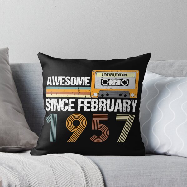 Item preview, Awesome Since February 1957 | 66th Birthday Gifts | 66 Years Old Gifts designed and sold by AMINE  ★★★★★.