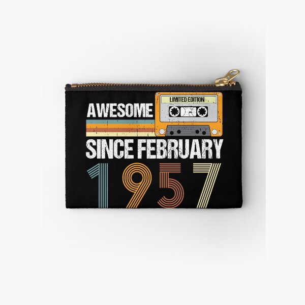 Item preview, Awesome Since February 1957 | 66th Birthday Gifts | 66 Years Old Gifts designed and sold by AMINE  ★★★★★.