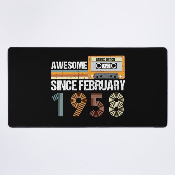 Item preview, Awesome Since February 1958 | 65th Birthday Gifts | 65 Years Old Gifts designed and sold by AMINE ★★★★★.