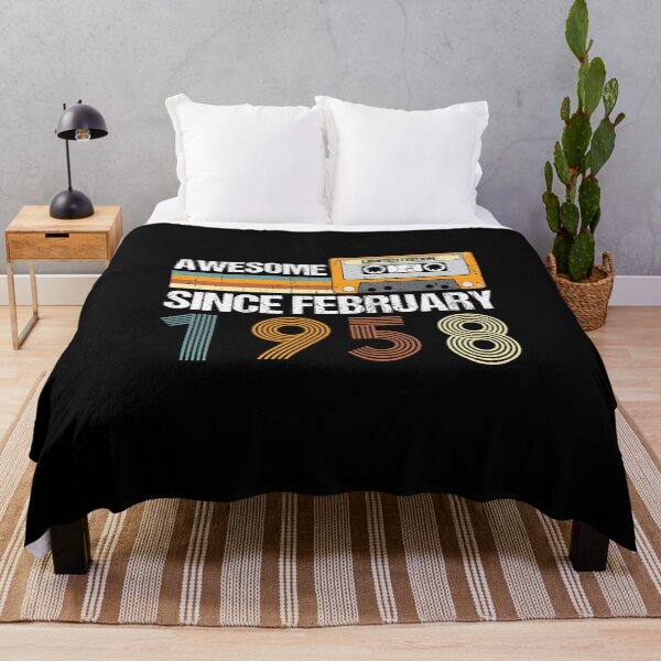 Item preview, Awesome Since February 1958 | 65th Birthday Gifts | 65 Years Old Gifts designed and sold by AMINE ★★★★★.