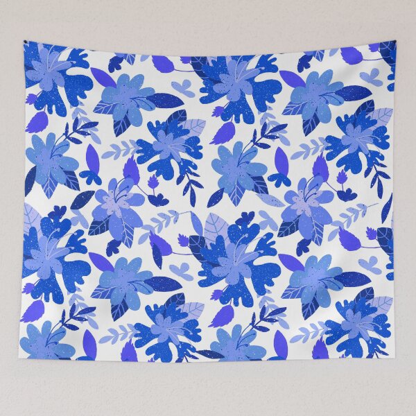 Item preview, Blue floral pattern  designed and sold by EvgeniiaSim.