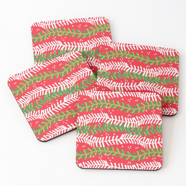 Item preview, Holiday Garland - Christmas Red designed and sold by latheandquill.