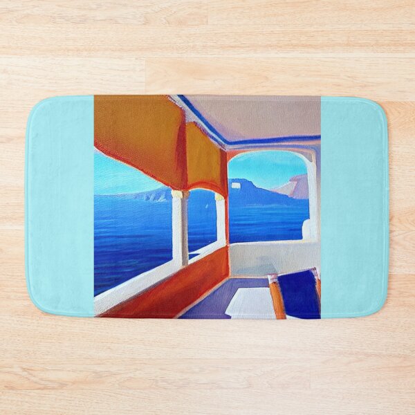 Item preview, Santorini Windows - Painting 7 - Throw Pillows and Prints.  designed and sold by ScatterHub.