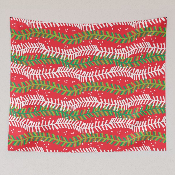 Item preview, Holiday Garland - Christmas Red designed and sold by latheandquill.