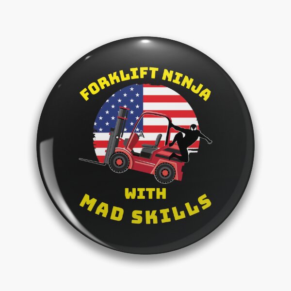 Item preview, Forklift Ninja With Mad Skills RY designed and sold by TeamsterLife.