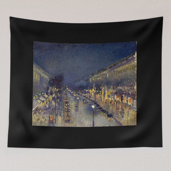 Item preview, Camille Pissarro - Montmartre at Night designed and sold by NewNomads.