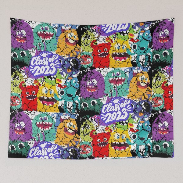 Item preview, Class of 2023 cracked window colourful aliens  designed and sold by t1n3333.