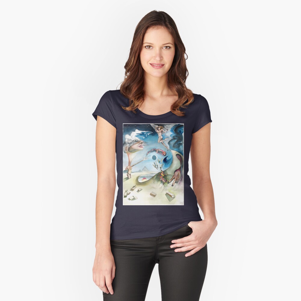 Item preview, Fitted Scoop T-Shirt designed and sold by dajson.