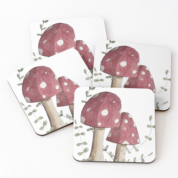 Item preview, Two Red Mushrooms designed and sold by Nicole Hanson.