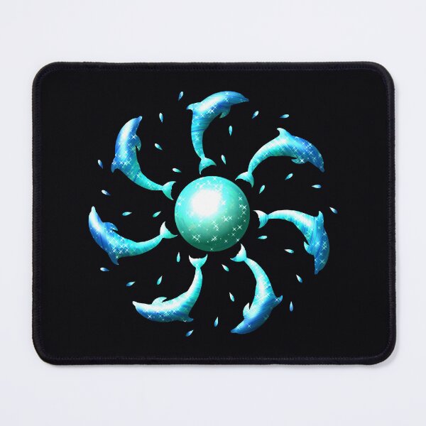 Item preview, Leaping Aquamarine Dolphin Mandala  designed and sold by FalcoSkyWolf.