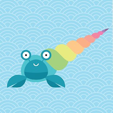 Artwork thumbnail, Rainbow hermit crab by petitspixels