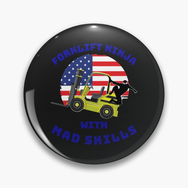 Item preview, Forklift Ninja With Mad Skills YB designed and sold by TeamsterLife.