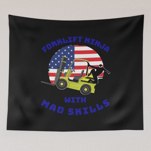 Item preview, Forklift Ninja With Mad Skills YB designed and sold by TeamsterLife.