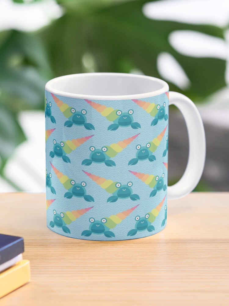 Coffee Mug, Rainbow hermit crab designed and sold by petitspixels