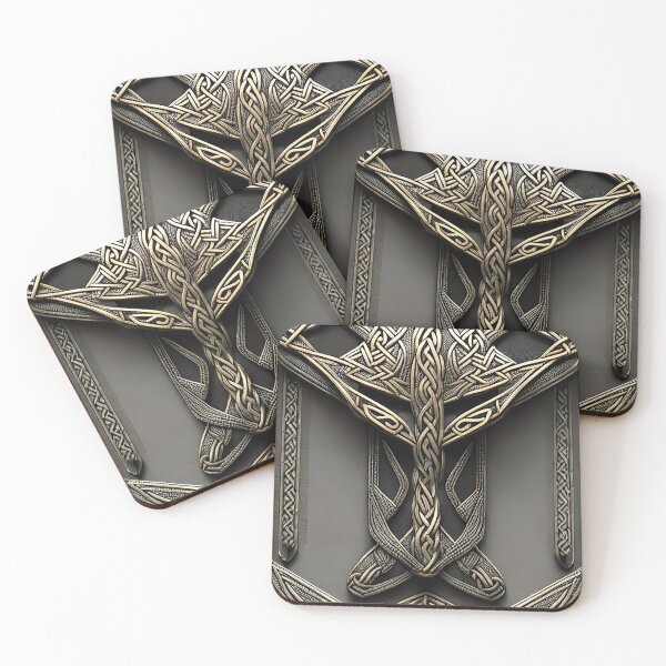Item preview, Old Carved Metal Viking Design designed and sold by Miniverse  Acrylics.