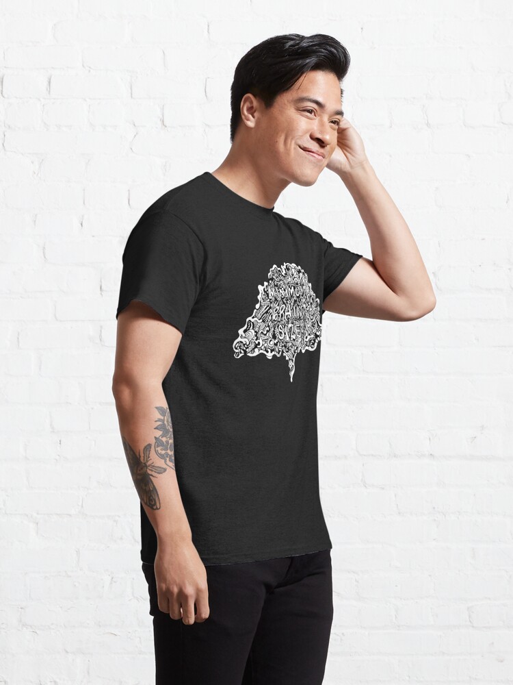 Doodles Heavyweight Tee - White/Black Hot on Sale 