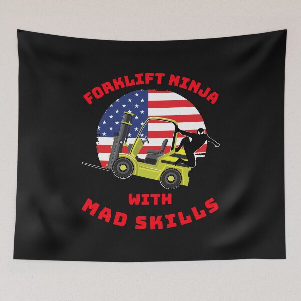 Item preview, Forklift Ninja With Mad Skills YR designed and sold by TeamsterLife.