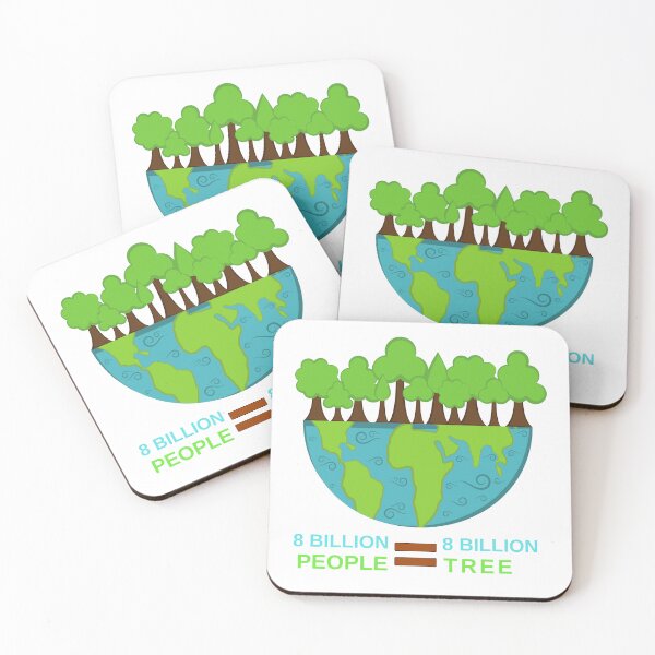 Item preview, 8 billion people = 8 billion trees designed and sold by Smile Shop ⭐⭐⭐⭐⭐.