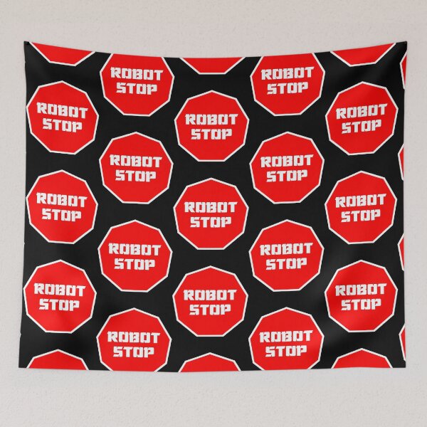 Item preview, Robot Stop Sign designed and sold by roomofirishop.