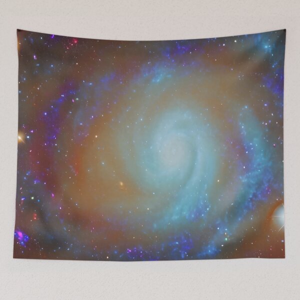 Item preview, Spiral Galaxy with Star in the Center - Digital Art designed and sold by Alt-Art-Digital.