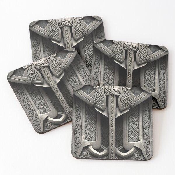 Item preview, Old Carved Metal Viking Design designed and sold by Miniverse  Acrylics.