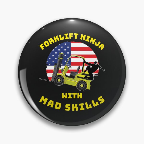 Item preview, Forklift Ninja With Mad Skills YY designed and sold by TeamsterLife.
