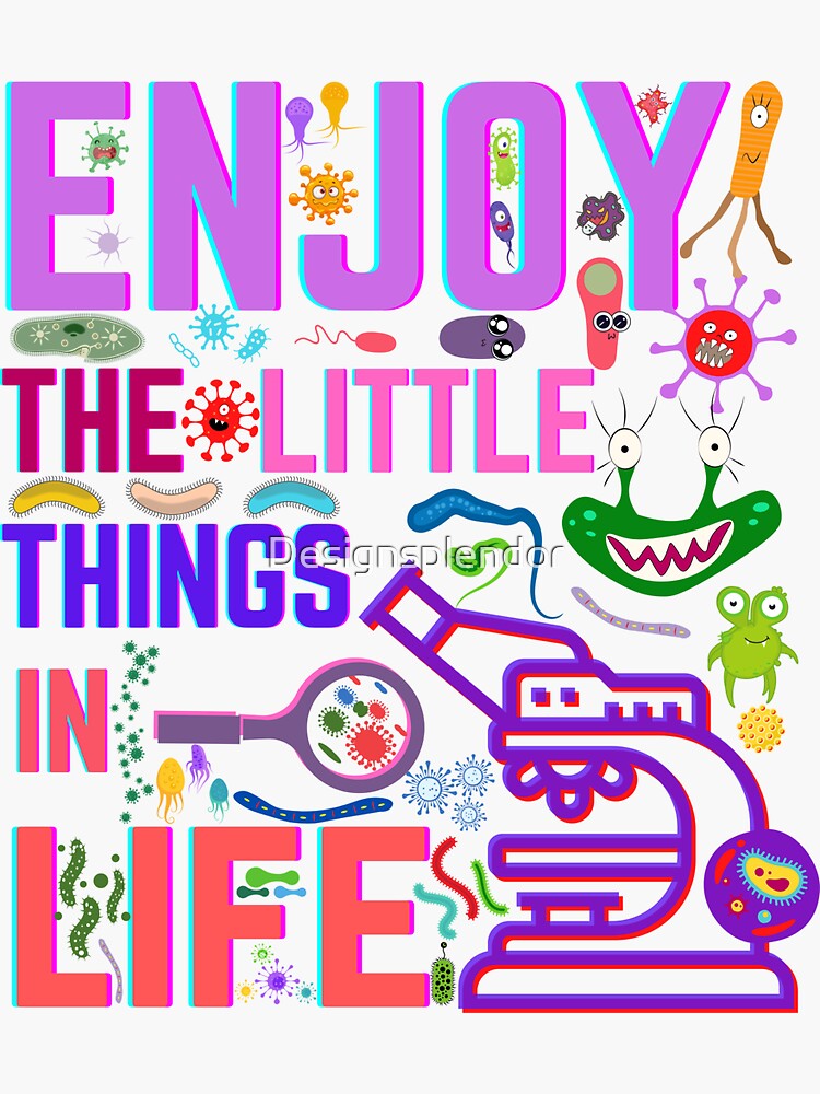 "funny microscope,microbiologists biology nerd science lab." Sticker