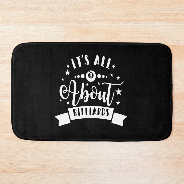 Item preview, Billiards gift / Its all about billiards 8 ball in black and white designed and sold by portrait4you.