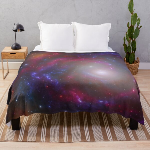 Item preview, Vibrant Spiral Galaxies in a Violet Sky - Digital Art designed and sold by Alt-Art-Digital.