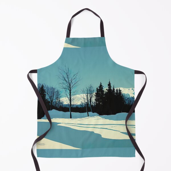 Item preview, Snow Covered Pond: Silkscreen Landscape designed and sold by Studio Axis.