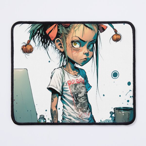 Item preview, Spray Paint Punk Rock Schoolgirl Comic Art #9 designed and sold by Unicorn Trainwreck.