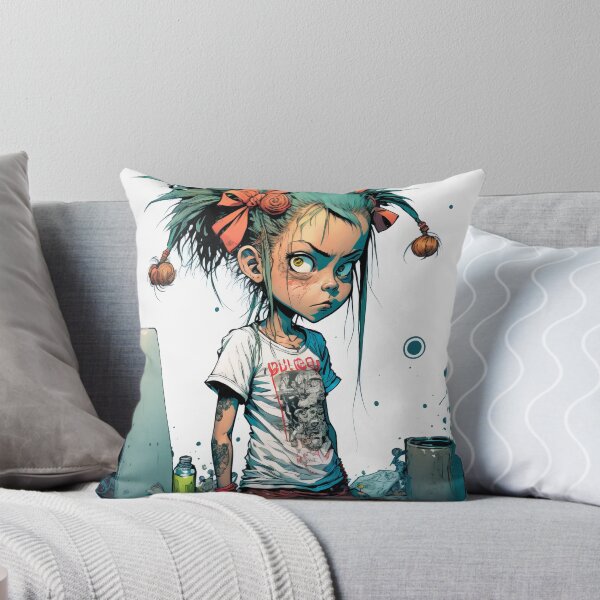 Item preview, Spray Paint Punk Rock Schoolgirl Comic Art #9 designed and sold by Unicorn Trainwreck.