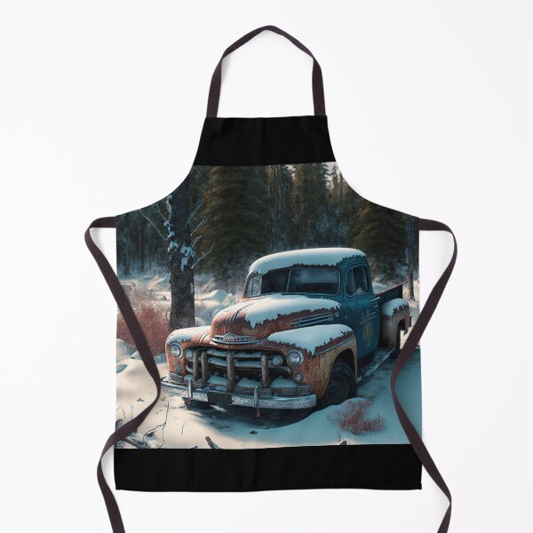 Item preview, Winter Pickup Truck #12, a perfect gift for all American Hot Rod fans designed and sold by RodZnRoll.