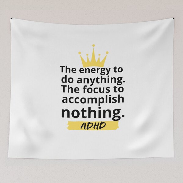 Item preview, ADHD Joke designed and sold by BuraxisQuotes.